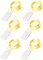 Fairy Lights Battery Operated Christmas Lights 6 Pack 7Ft 20 LED Mini String Lights Silver Wire Mason Jar Lights Firefly Lights for Bedroom Wedding Birthday Party Centerpiece, Warm White